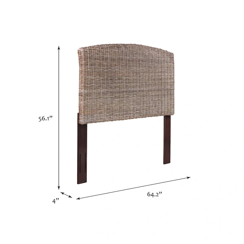 Verstellbares Rattan-Kopfteil