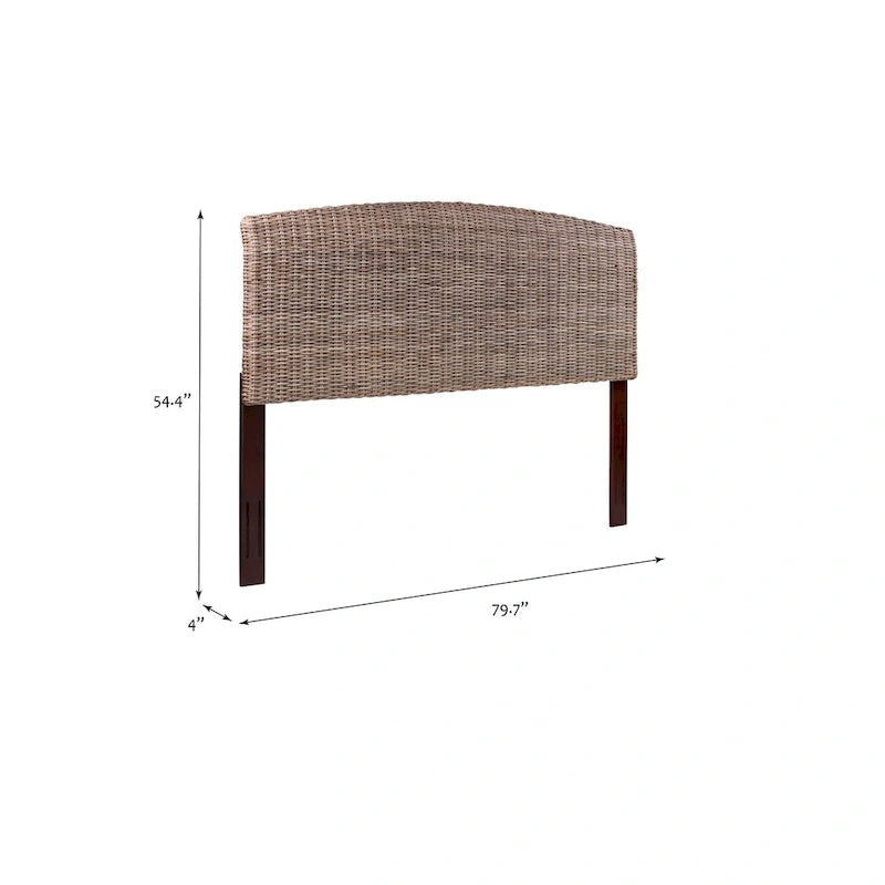 Verstellbares Rattan-Kopfteil