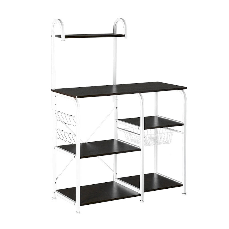 4-Tier Microwave Stand with Hooks