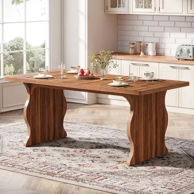 63-Inch Rectangular Dining Table for 4-6