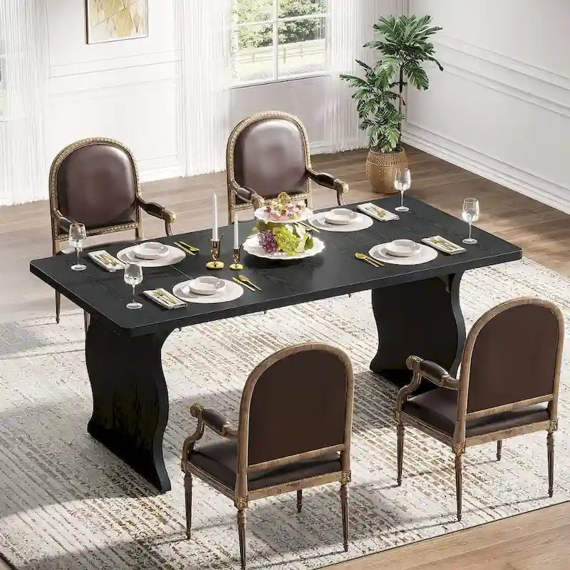 63-Inch Rectangular Dining Table for 4-6