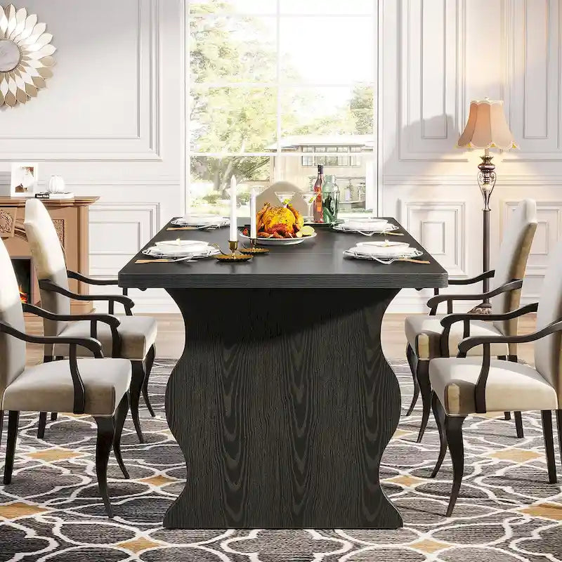 63-Inch Rectangular Dining Table for 4-6