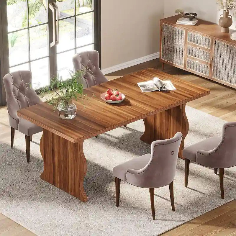 63-Inch Rectangular Dining Table for 4-6