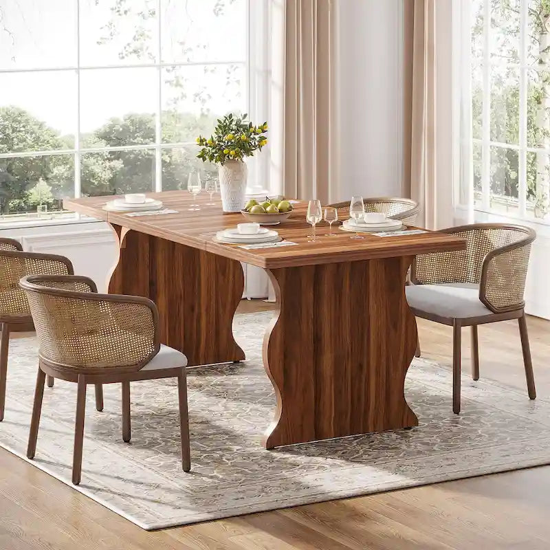63-Inch Rectangular Dining Table for 4-6