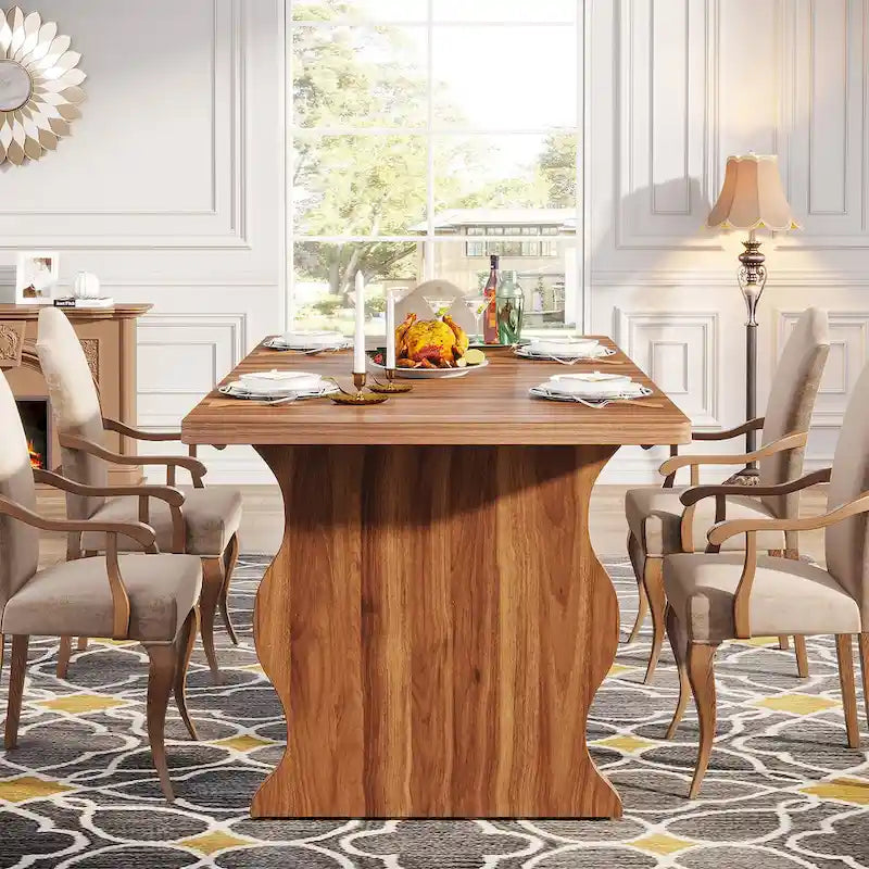 63-Inch Rectangular Dining Table for 4-6