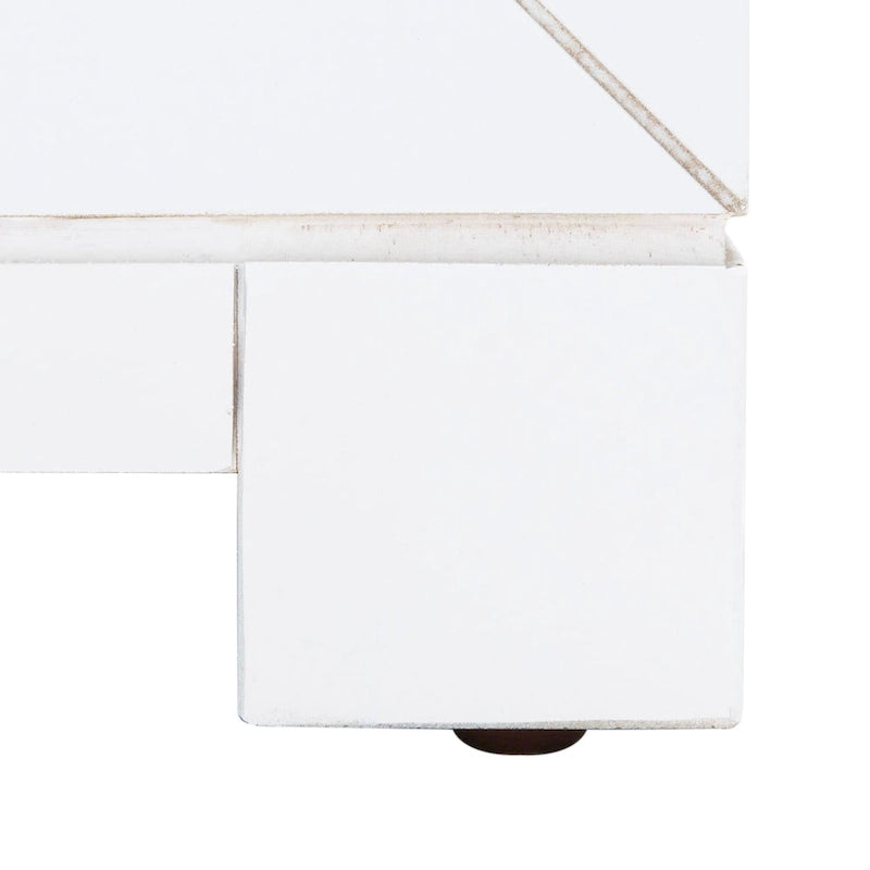 3-Drawer Greek Key Nightstand