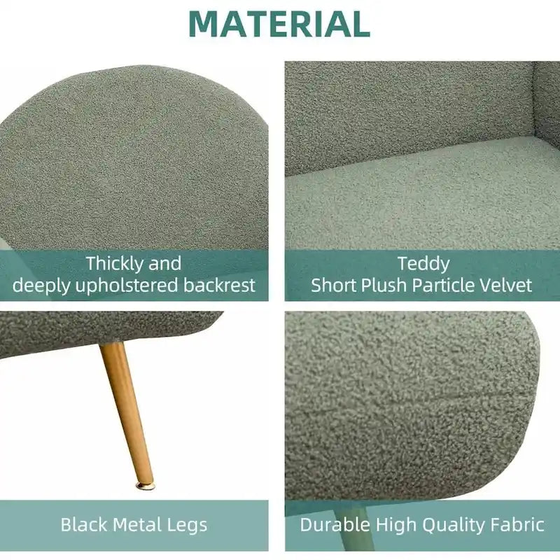 Modern Accent Chair Upholstered Armchair for Living Room, Bedroom