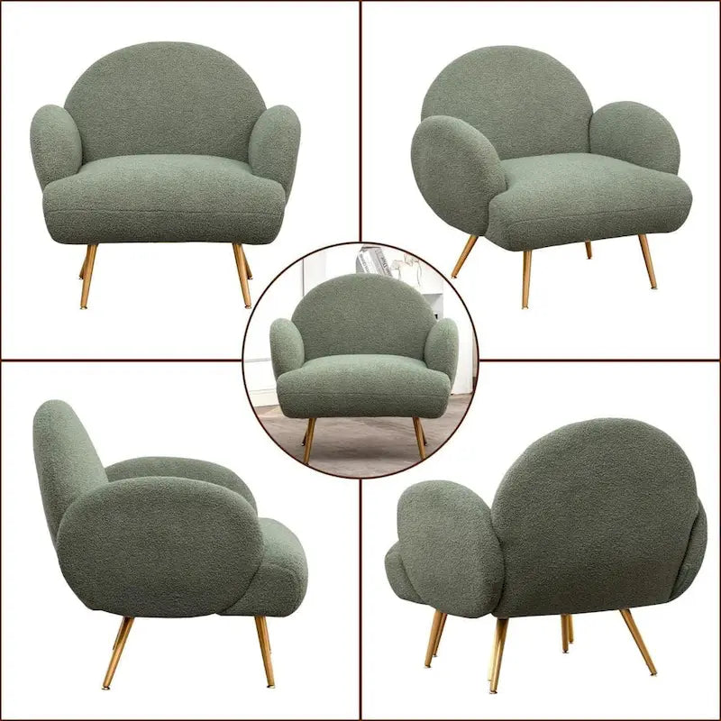 Modern Accent Chair Upholstered Armchair for Living Room, Bedroom