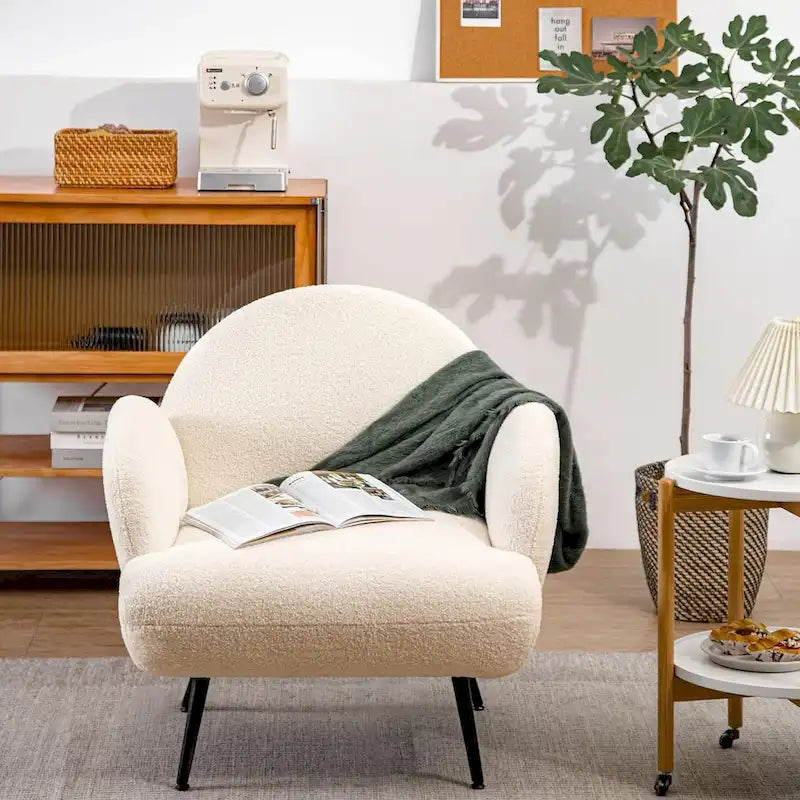Modern Accent Chair Upholstered Armchair for Living Room, Bedroom