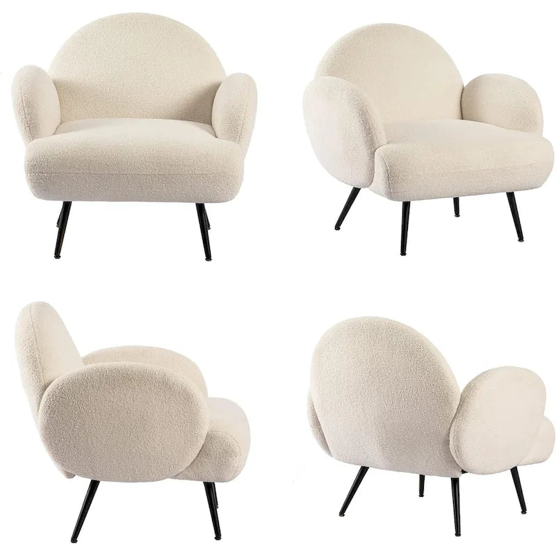 Modern Accent Chair Upholstered Armchair for Living Room, Bedroom