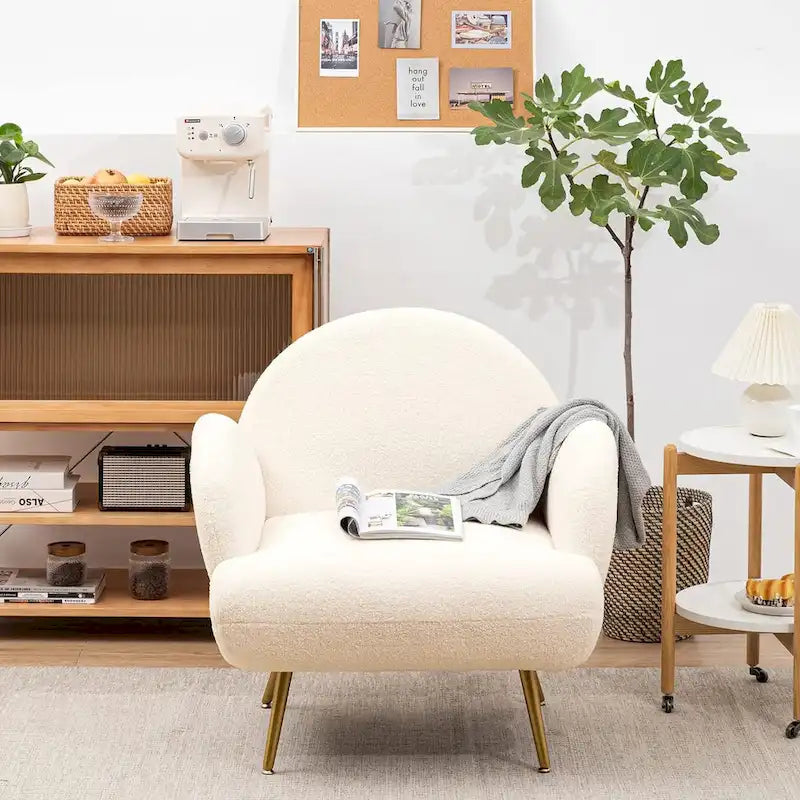 Modern Accent Chair Upholstered Armchair for Living Room, Bedroom