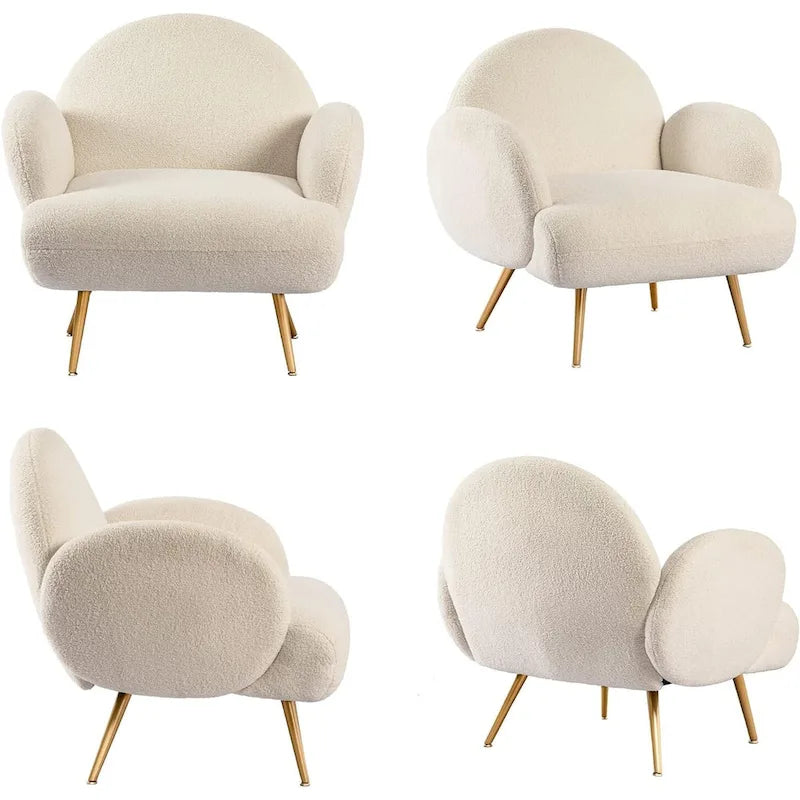 Modern Accent Chair Upholstered Armchair for Living Room, Bedroom