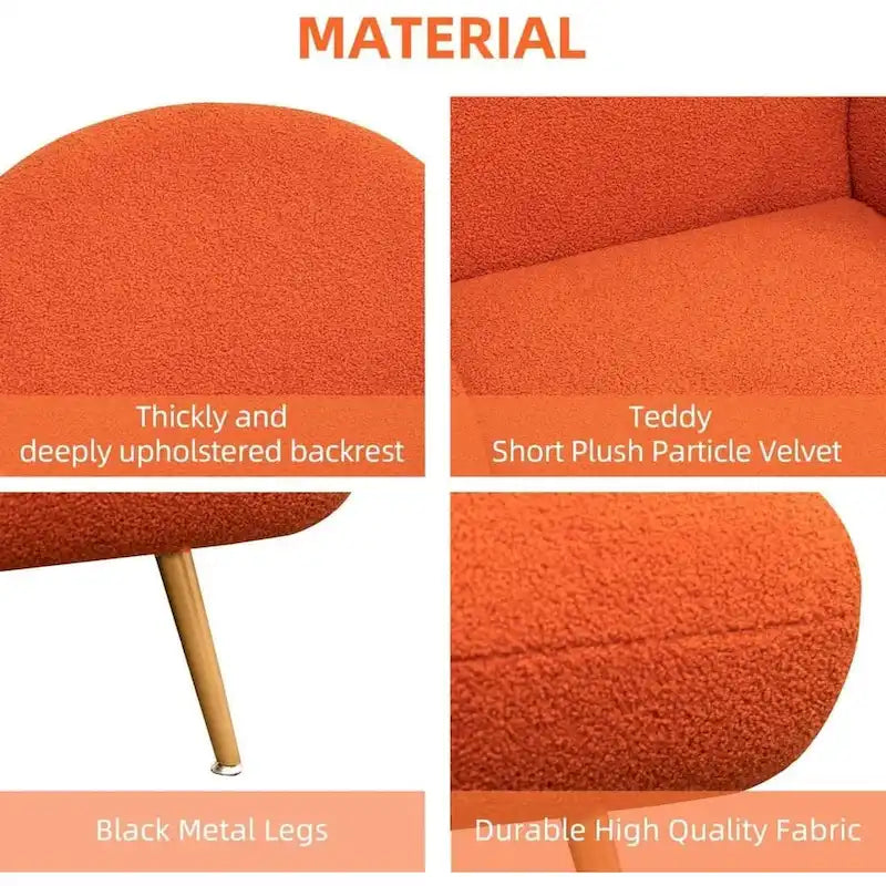 Modern Accent Chair Upholstered Armchair for Living Room, Bedroom