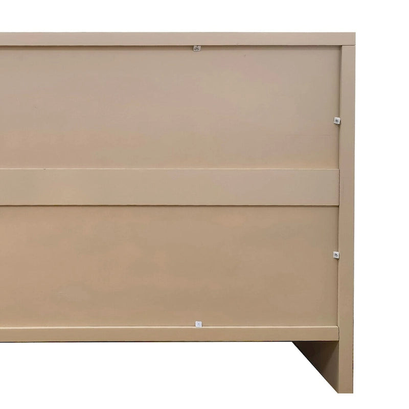 Sideboard mit 4 Türen und Stauraum, 60-in, antikschwarz