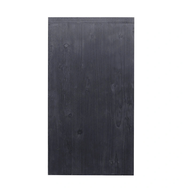Sideboard mit 4 Türen und Stauraum, 60-in, antikschwarz