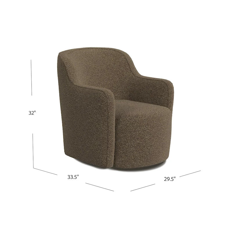 Upholstered Swivel Accent Chair