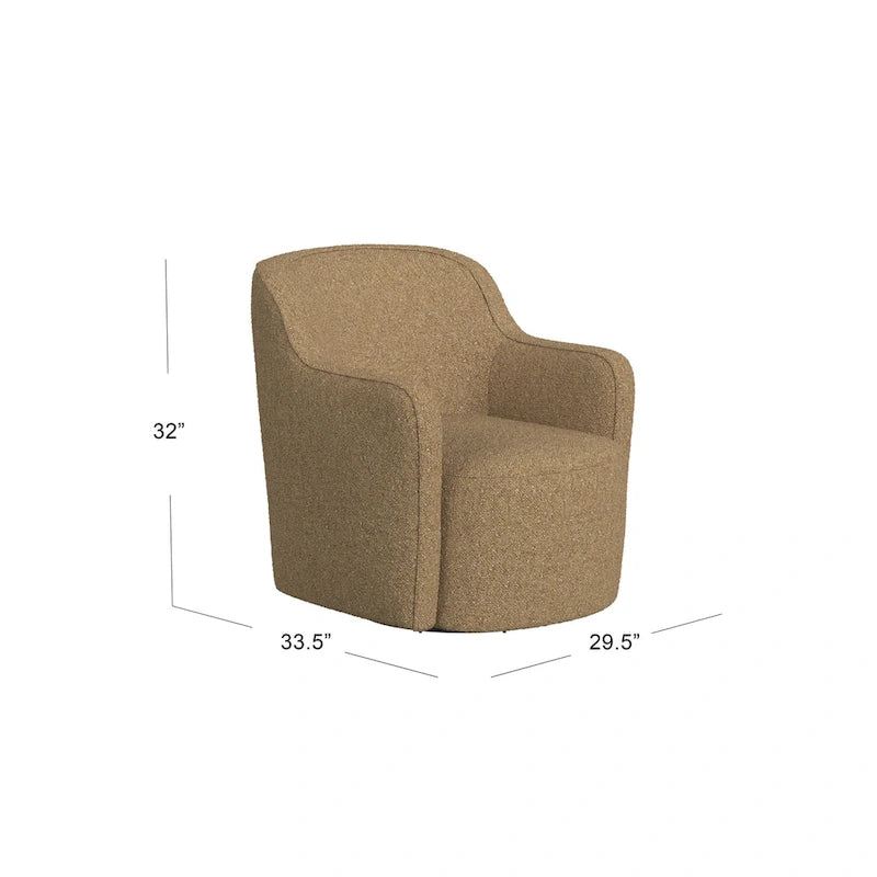 Upholstered Swivel Accent Chair