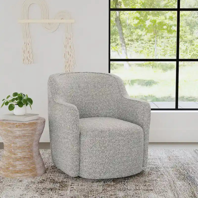 Upholstered Swivel Accent Chair