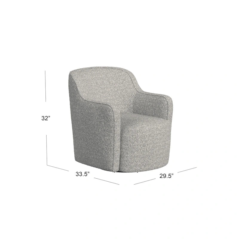 Upholstered Swivel Accent Chair