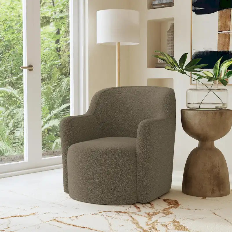 Upholstered Swivel Accent Chair