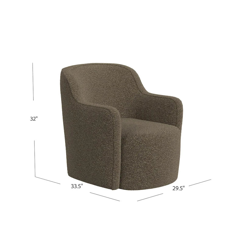 Upholstered Swivel Accent Chair