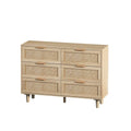 6-Drawer Rattan Storage Cabinet