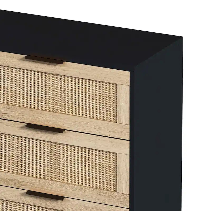 6-Drawer Rattan Storage Cabinet