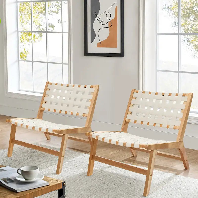 Armless Low-Profile Accent Chair - 28.5 H x 26.3 W x 26.5 D