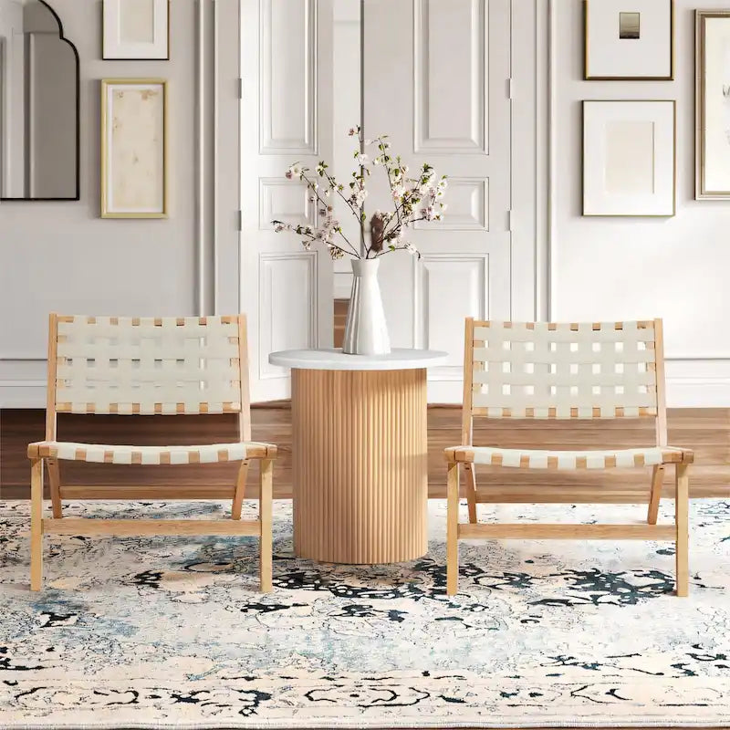 Armless Low-Profile Accent Chair - 28.5 H x 26.3 W x 26.5 D