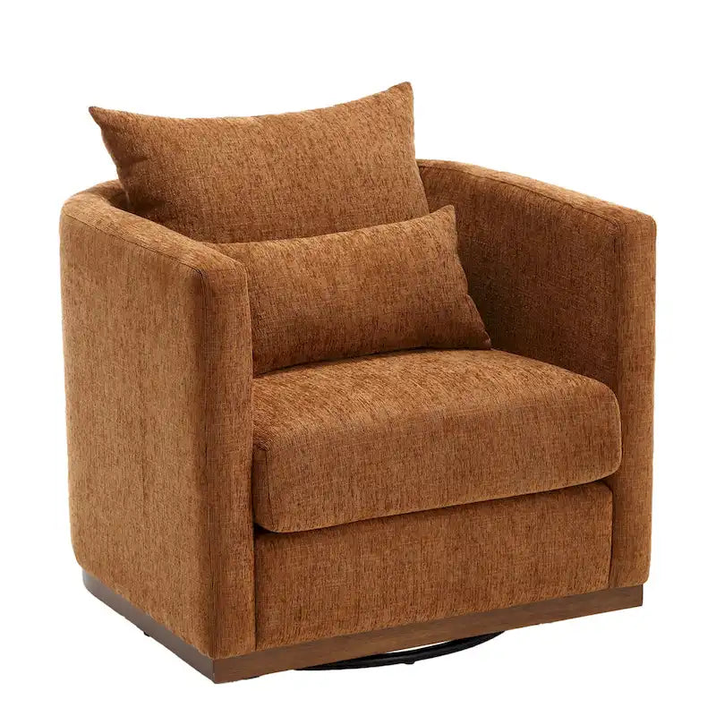 360 Degree Swivel Round Barrel Chair for Living Room