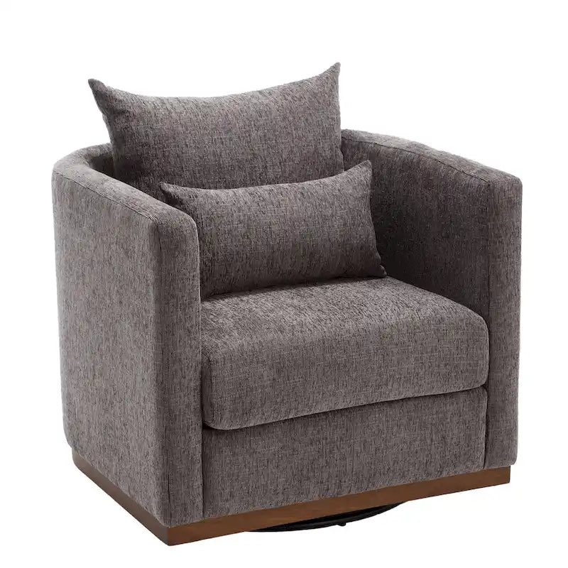 360 Degree Swivel Round Barrel Chair for Living Room
