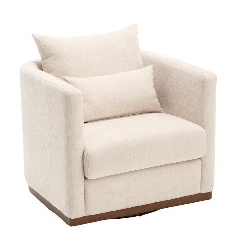 360 Degree Swivel Round Barrel Chair for Living Room