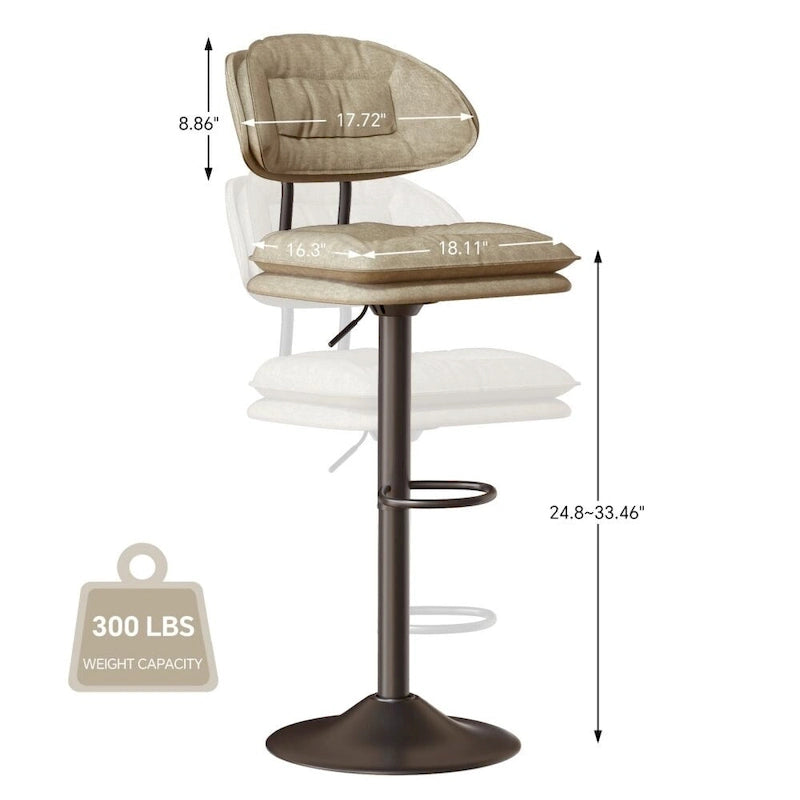 Swivel Bar Stool Adjustable Counter Height