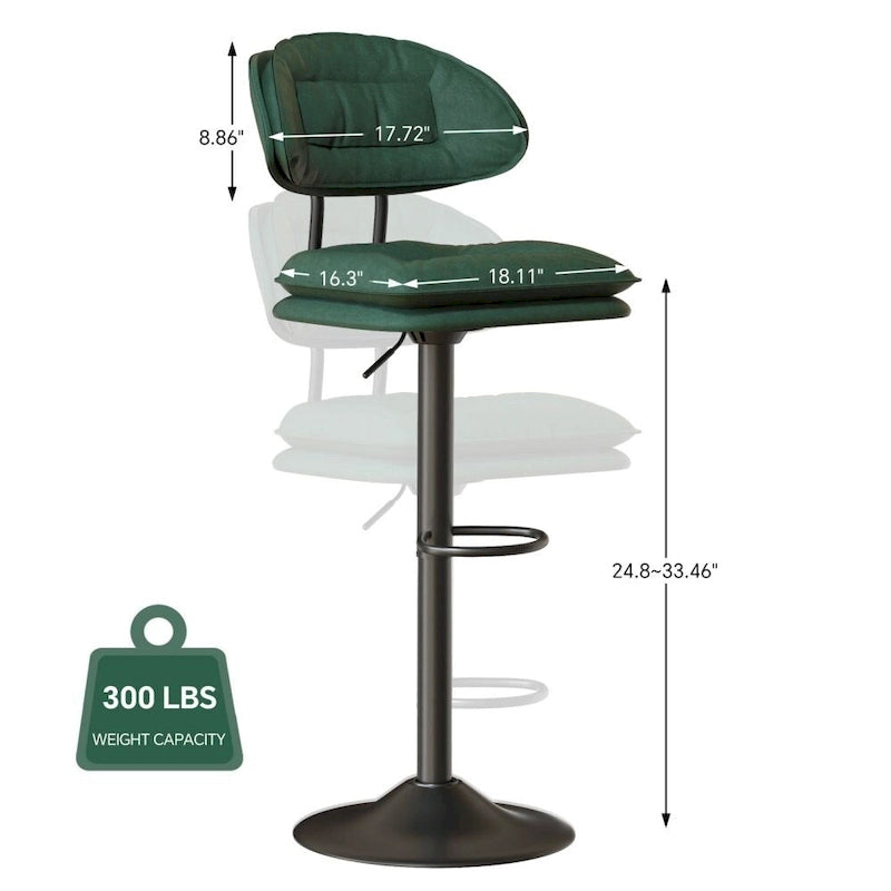 Swivel Bar Stool Adjustable Counter Height