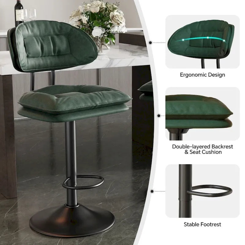 Swivel Bar Stool Adjustable Counter Height