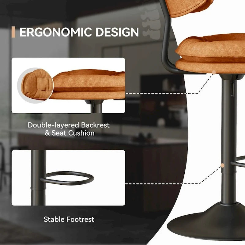 Swivel Bar Stool Adjustable Counter Height