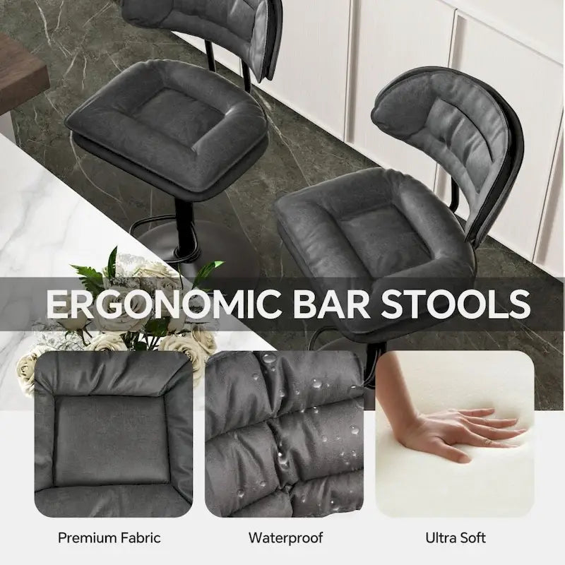 Swivel Bar Stool Adjustable Counter Height
