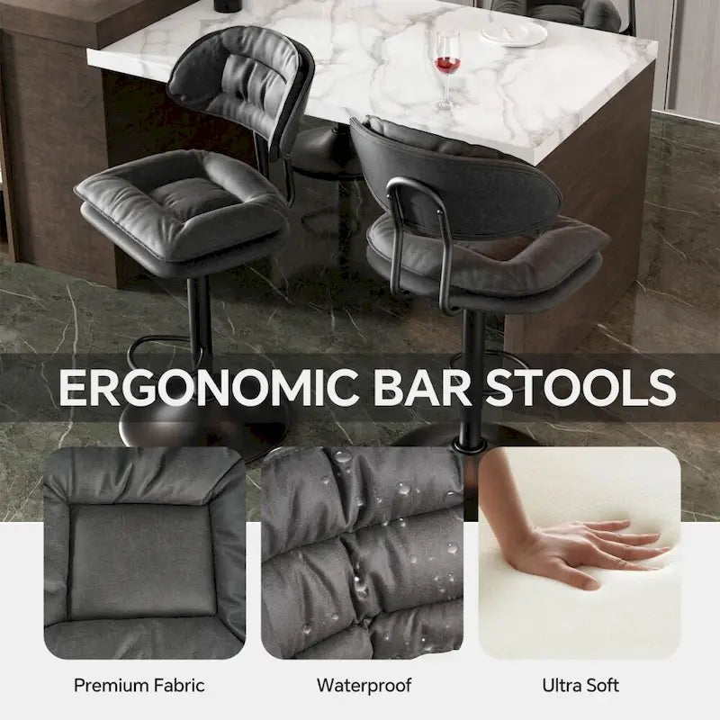 Swivel Bar Stool Adjustable Counter Height