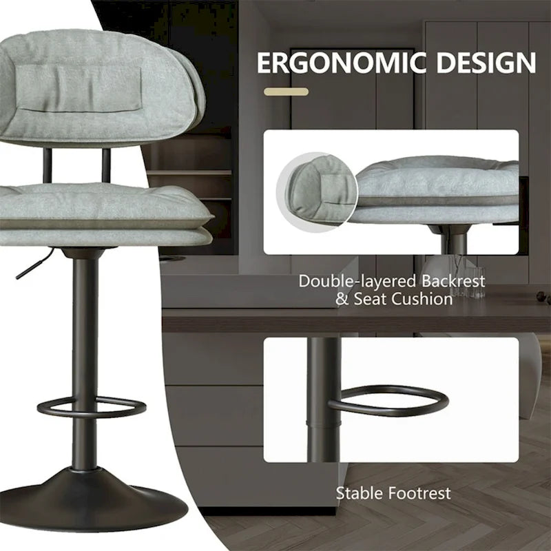Swivel Bar Stool Adjustable Counter Height