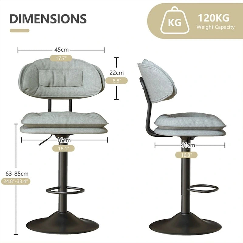 Swivel Bar Stool Adjustable Counter Height