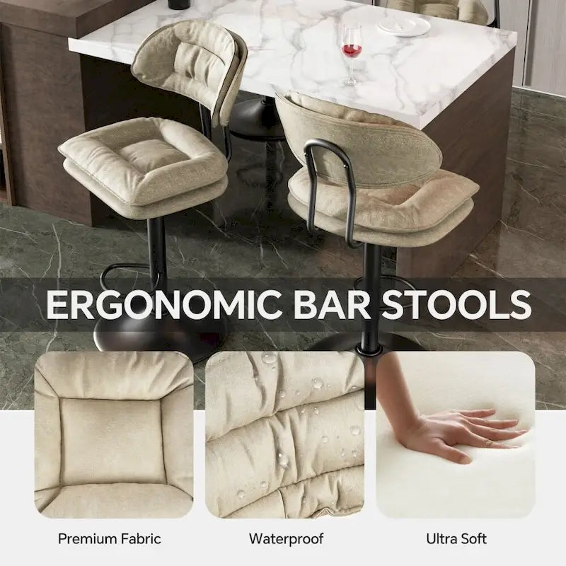Swivel Bar Stool Adjustable Counter Height