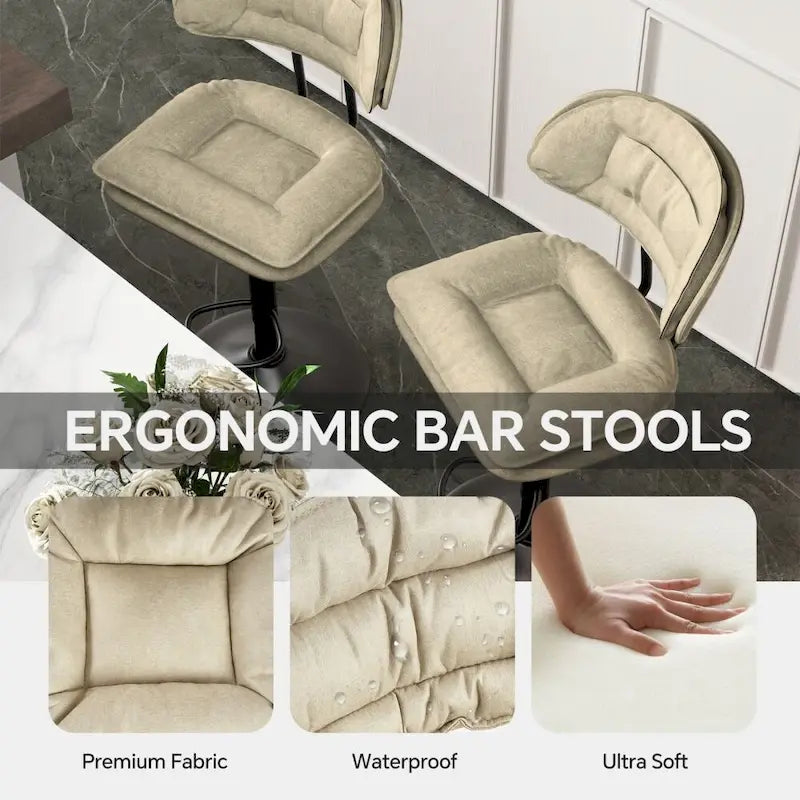 Swivel Bar Stool Adjustable Counter Height